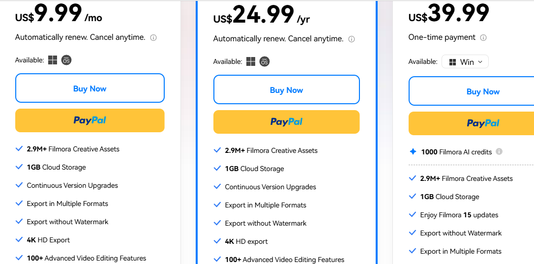 paket filmora